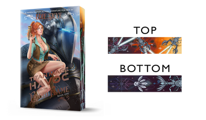 SIGNED PRINT: Titan Mage Havoc and the Frigid Flame PAPERBACK - Mery Arkady Variant (Gold Iridescent Foil & Painted Edges Special Edition )