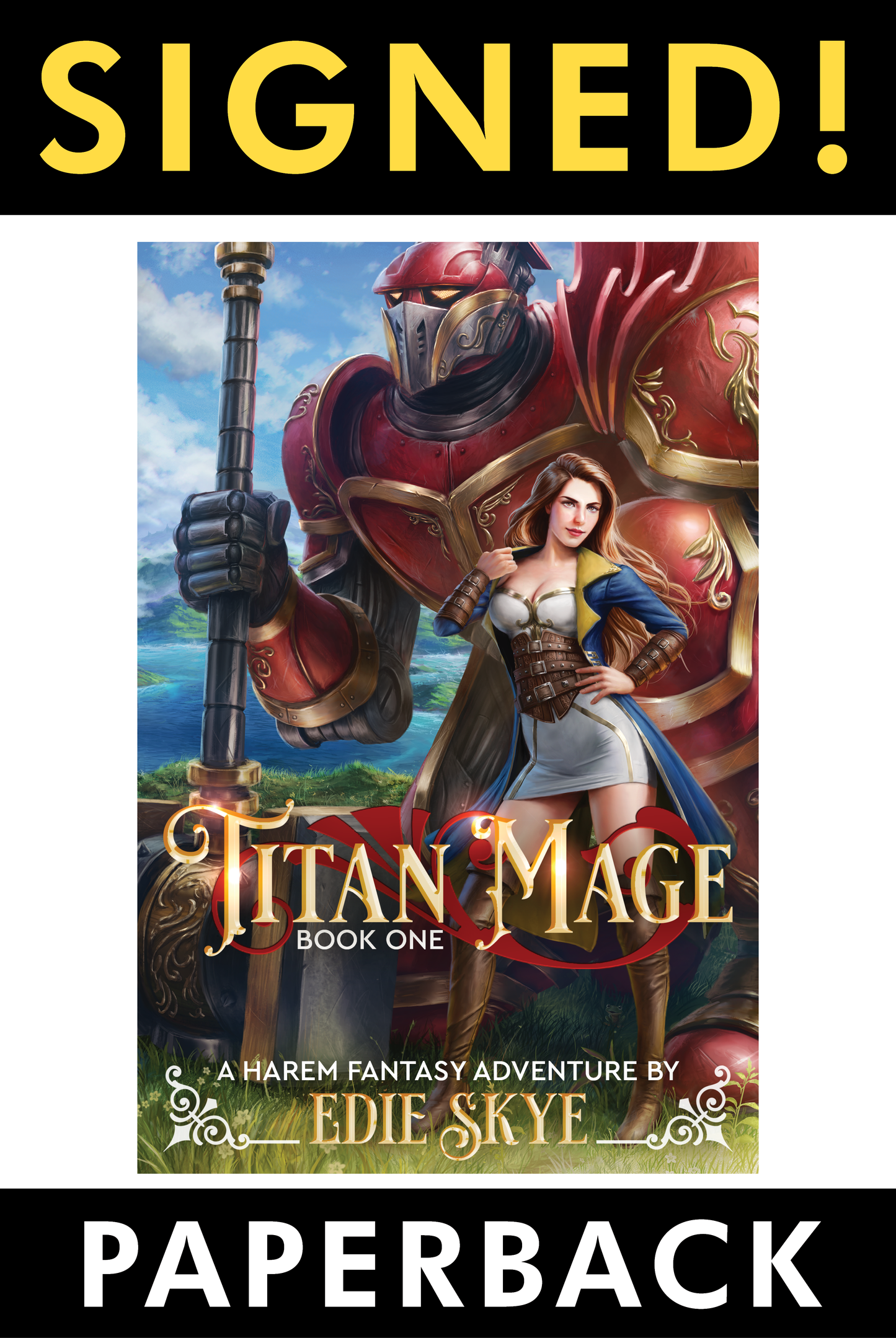 PRINT: Titan Mage (SIGNED Paperback)