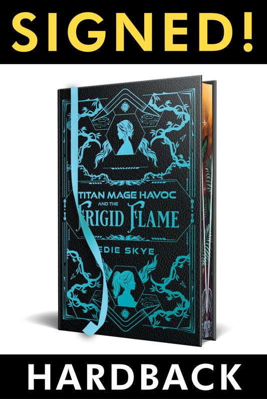 [PRE-ORDER - LATE JUNE 2026] SIGNED PRINT: Titan Mage Havoc and the Frigid Flame HARDBACK (Foil Stamped Faux Leather Painted Edges Special Edition)