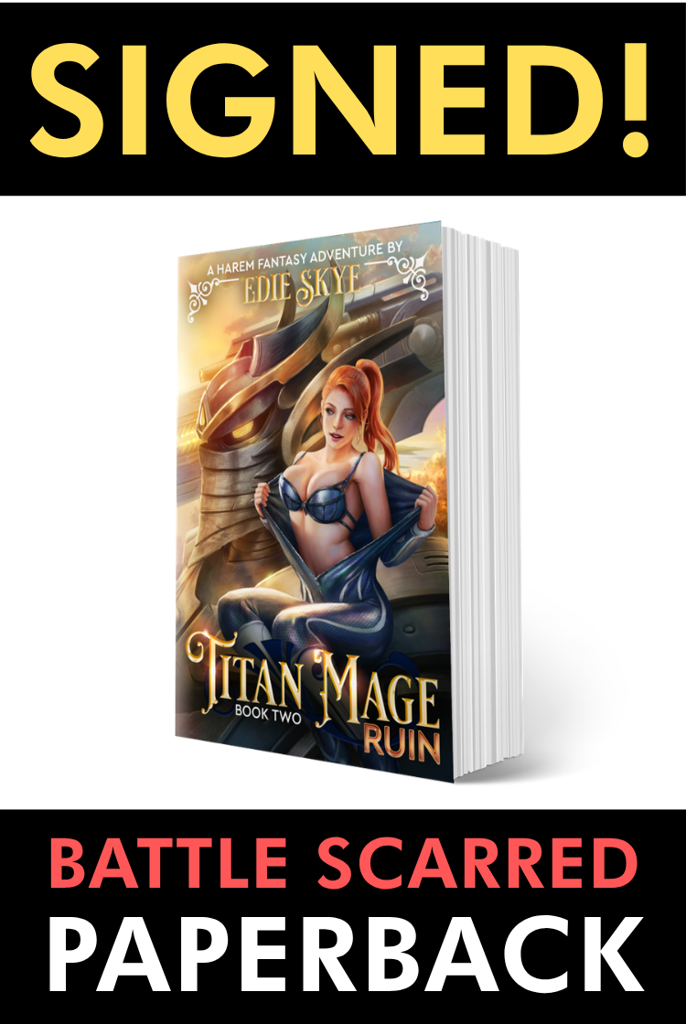 SIGNED PRINT [BATTLE SCARRED]: Titan Mage Ruin (Paperback)