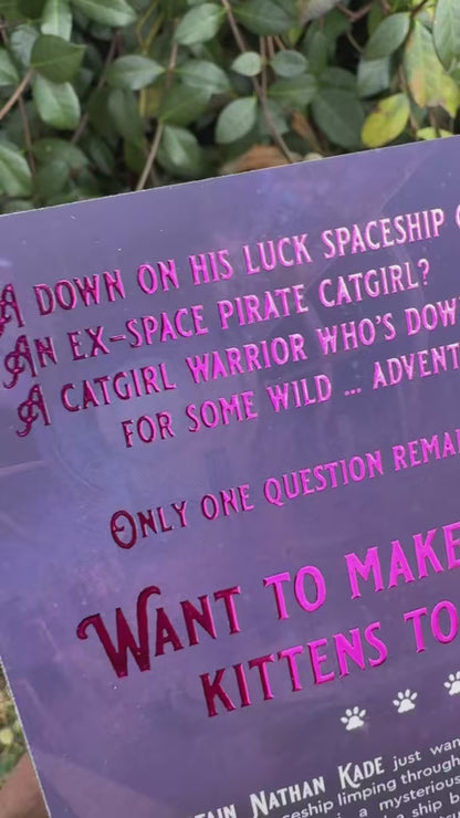 PRINT: Catgirls from Outer Space (Pink Foil & Painted Edges Premium Edition Paperback)