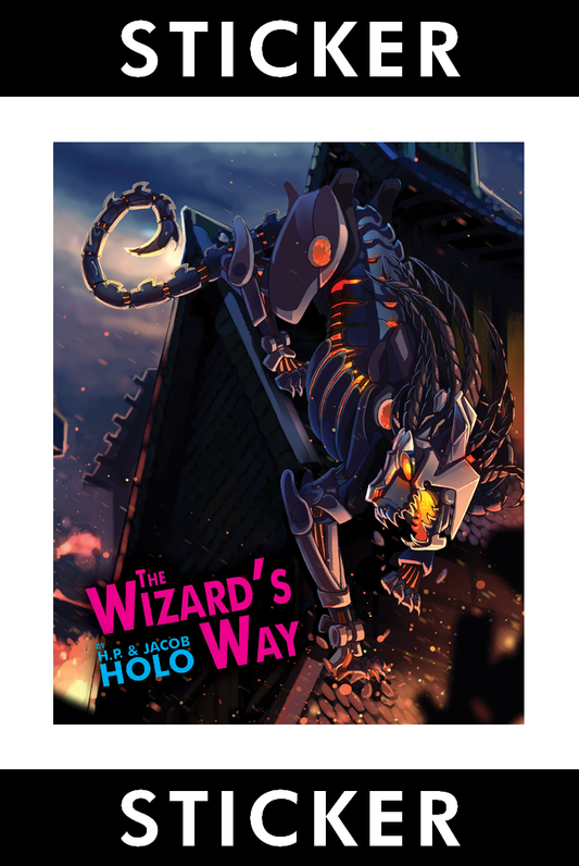 VINYL STICKER: The Wizard's Way Back Cover Art