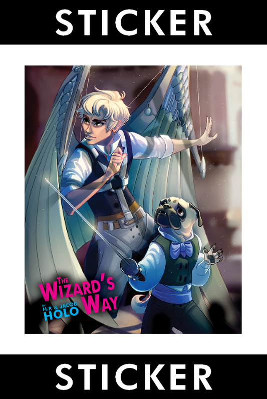 VINYL STICKER: The Wizard's Way Front Cover Art